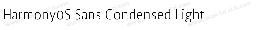 Harmony0S Sans Condensed Light字体转换